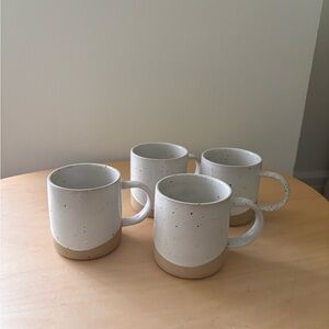 United By Blue 8oz stoneware mugs, set of 4